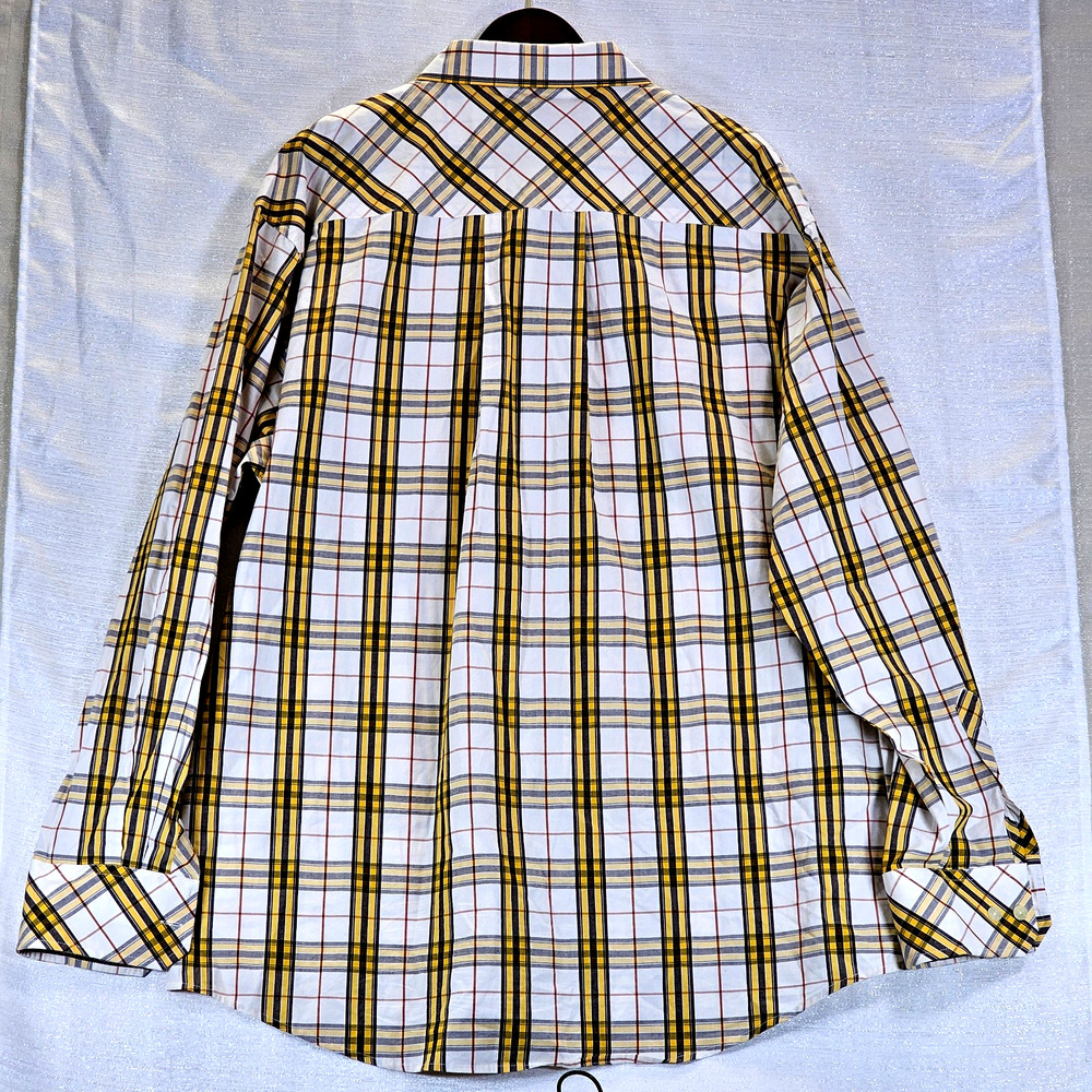 South Pole Hexagon Product Men’s Shirt XXL Plaid Button Down Long Sleeve Y2K 90s - Picture 6 of 6